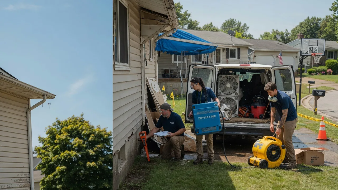 Ceiling Leak Cleanup in Julian, PA near me